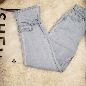 Shein size 4 tie at the jeans